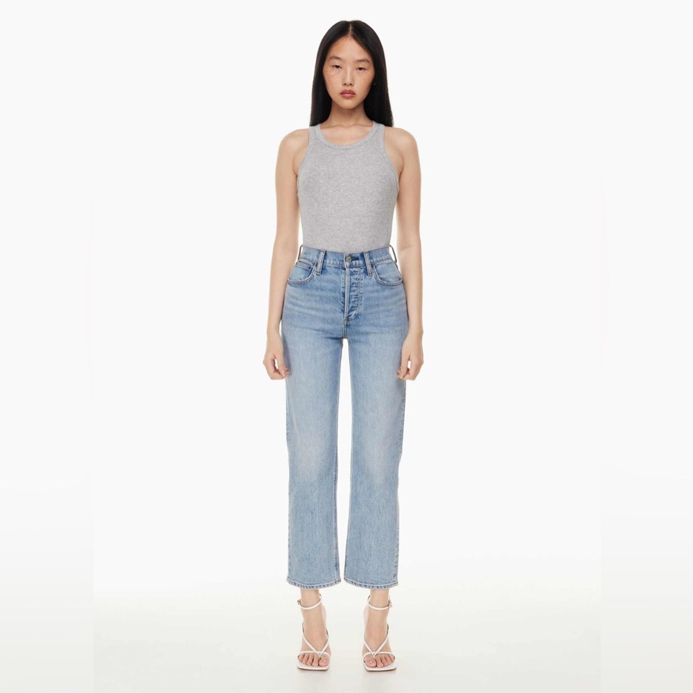 Denim Forum Arlo Light Blue Straight Leg Jeans